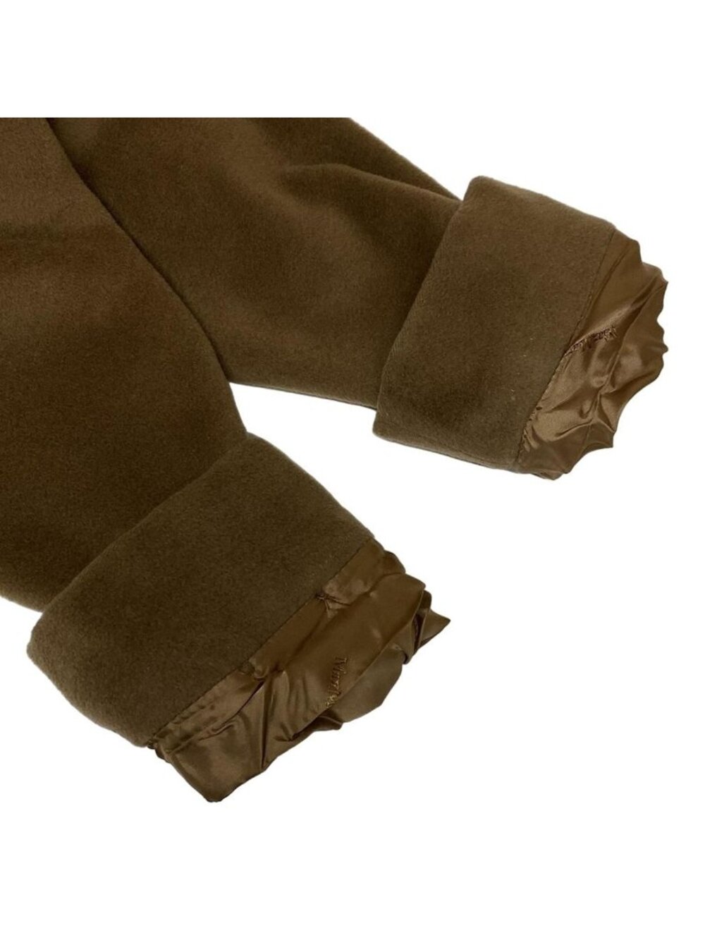 Max Mara Coat Madame Icon Brown Long Sleeve Autumn Winter Wool Cashmere - Picture 7 of 14